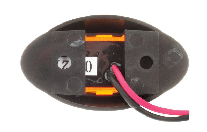 Ignite LED Marker Lamp Amber 10-30v 250mm Lead
