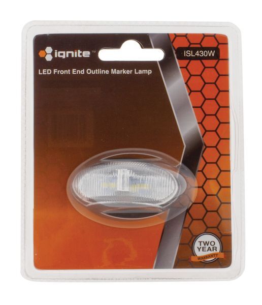 Ignite LED Marker Lamp White 10-30v 250mm Lead