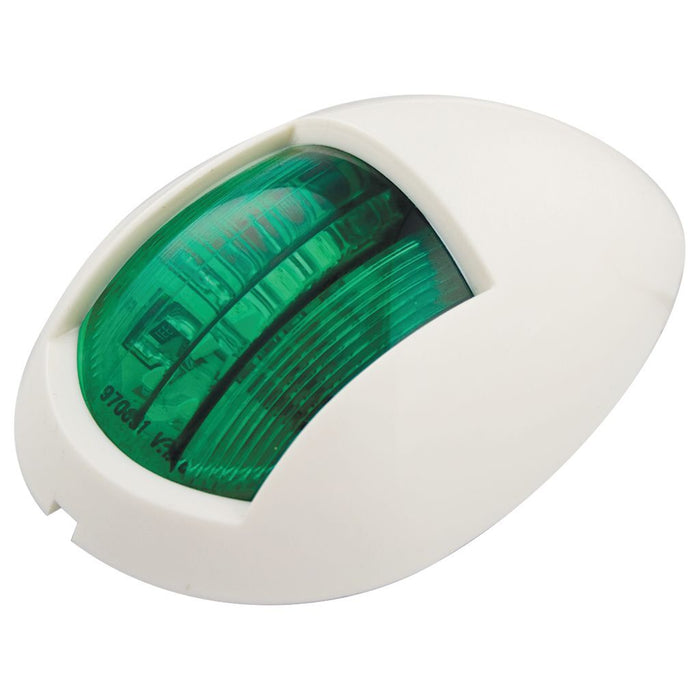 Ignite LED STARBOARD NAV LAMP 12/24V GREEN WITH WHITE HOUSNG