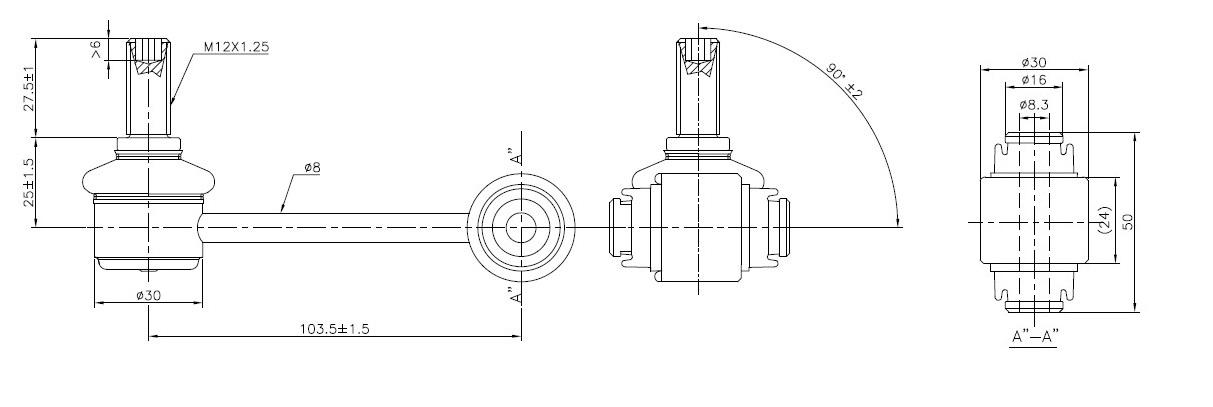 Fulcrum Suspensions Rear Sway Bar Link to suit Lexus GS, IS & IS C