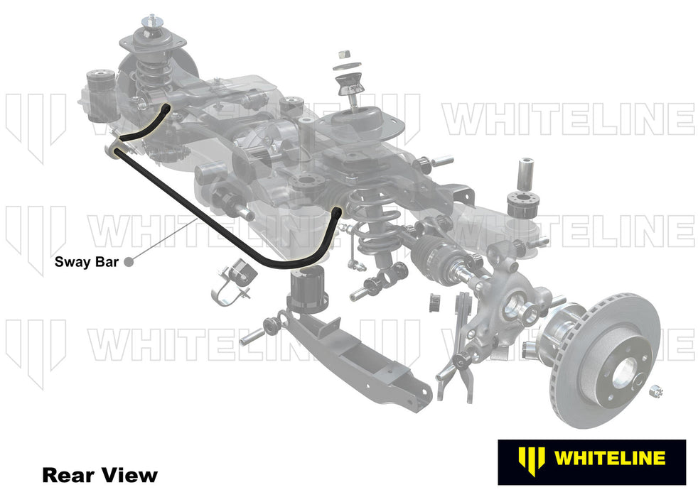 Fulcrum Suspensions Rear Sway Bar - 22mm 3 Point Adjustable to Suit Holden Commodore VE, VF and HSV