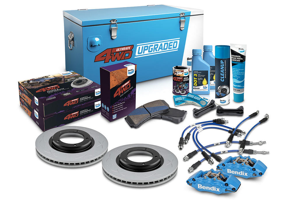Fulcrum Suspensions Front 2" Big Brake Upgrade Kit to suit Toyota Land Cruiser 76, 78, 79 Series 2016-on with 17" Wheels or larger, with Dual Channel ABS & VSC