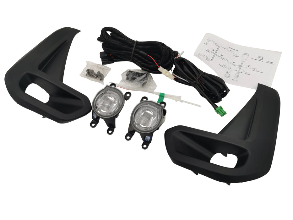 LED White Color Driving/Fog Lights Lamps Complete Kit to suit Toyota Hilux 2020-2024