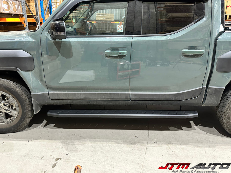 Heavy Duty Steel Black Off road Side Steps to suit Kia Tasman 2025+