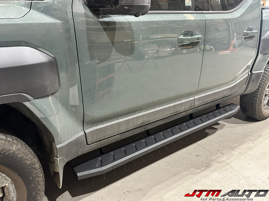 Heavy Duty Steel Black Off road Side Steps to suit Kia Tasman 2025+