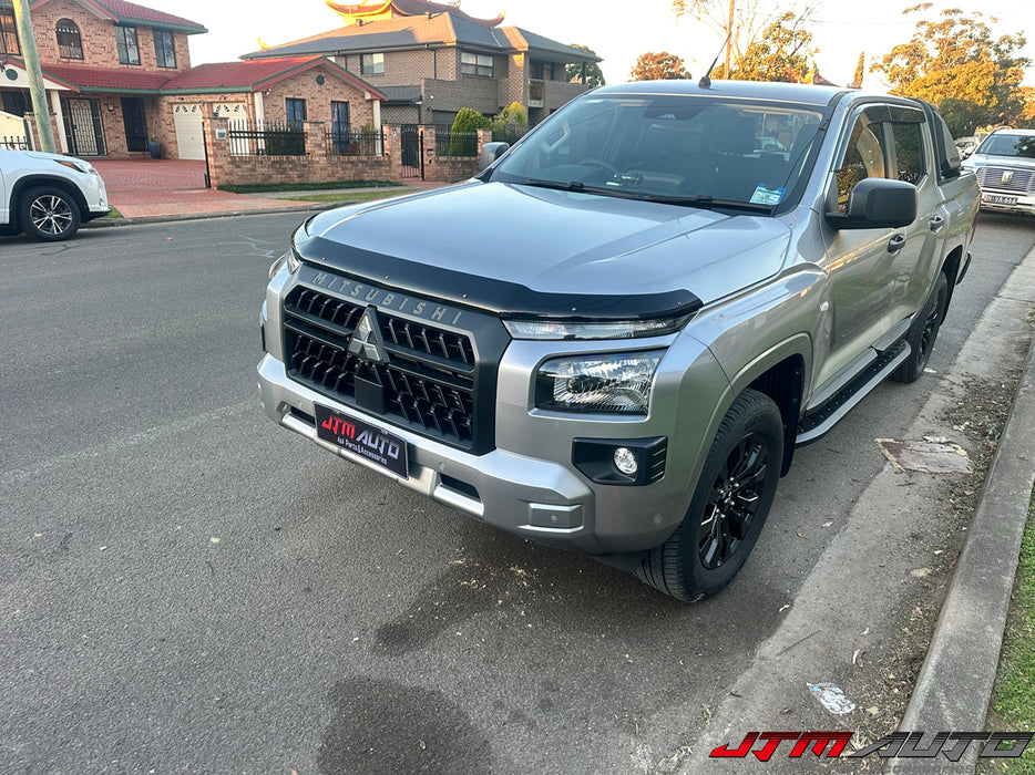 Bonnet Protector Guard + Weather Shield Window Visor tosuit Mitsubishi Triton MV