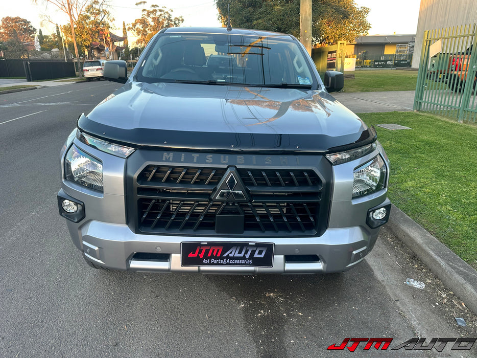 Bonnet Protector Guard + Weather Shield Window Visor tosuit Mitsubishi Triton MV