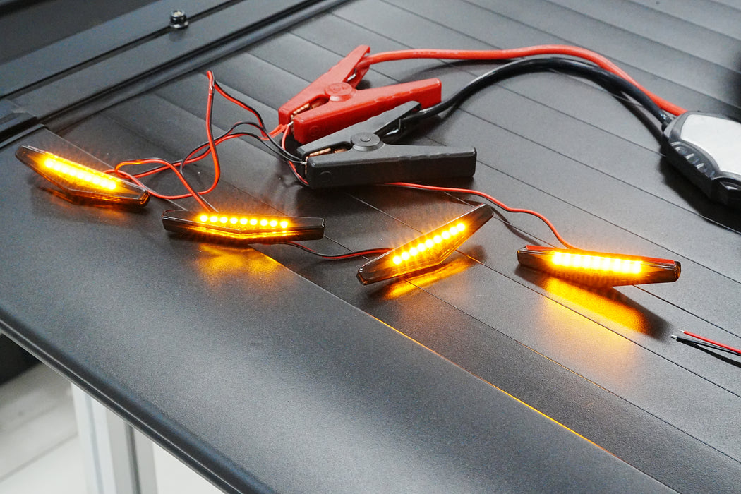 4X Front Grille LED Amber DRL Lights Suitable for Toyota Hilux N90 2025+