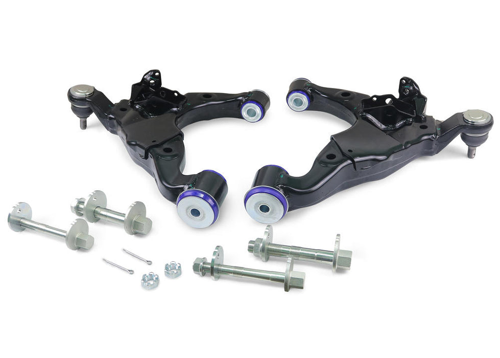 Fulcrum Suspensions Front Lower Standard Control Arm Kit including Ball Joints to suit Toyota Prado 150 Series 2010-on (KDSS vehicles)