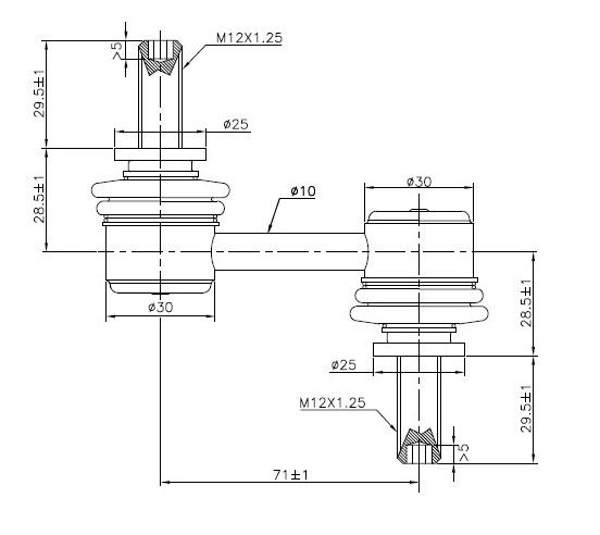 Fulcrum Suspensions Front Sway Bar Link to suit Subaru
