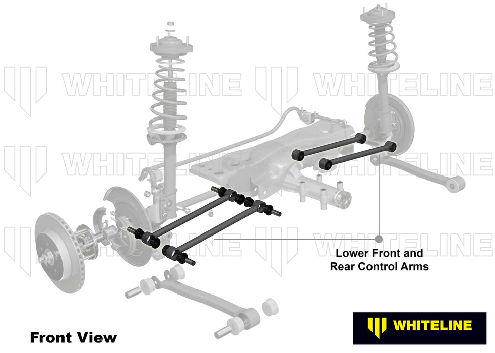 Fulcrum Suspensions Rear Control Arm Lower Front and Rear - Arm Bushing Service Kit to Suit Whiteline KTA108, KTA109 and KTA123