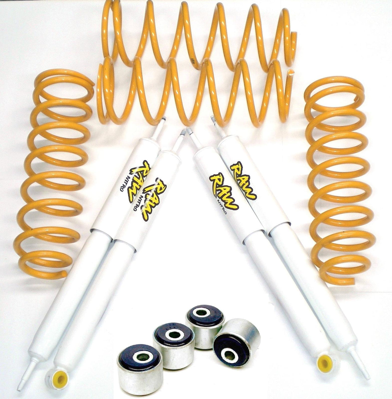 Fulcrum Suspensions 2 Inch 50mm RAW 4x4 Lift Kit to suit Toyota Landcr ...