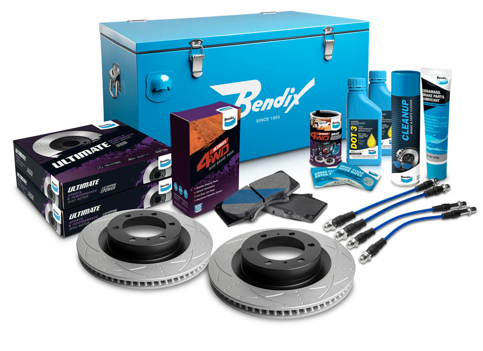 Fulcrum Suspensions Front 0" Brake Upgrade Kit to suit Toyota Prado 120 Series 2009-2013 with ABS