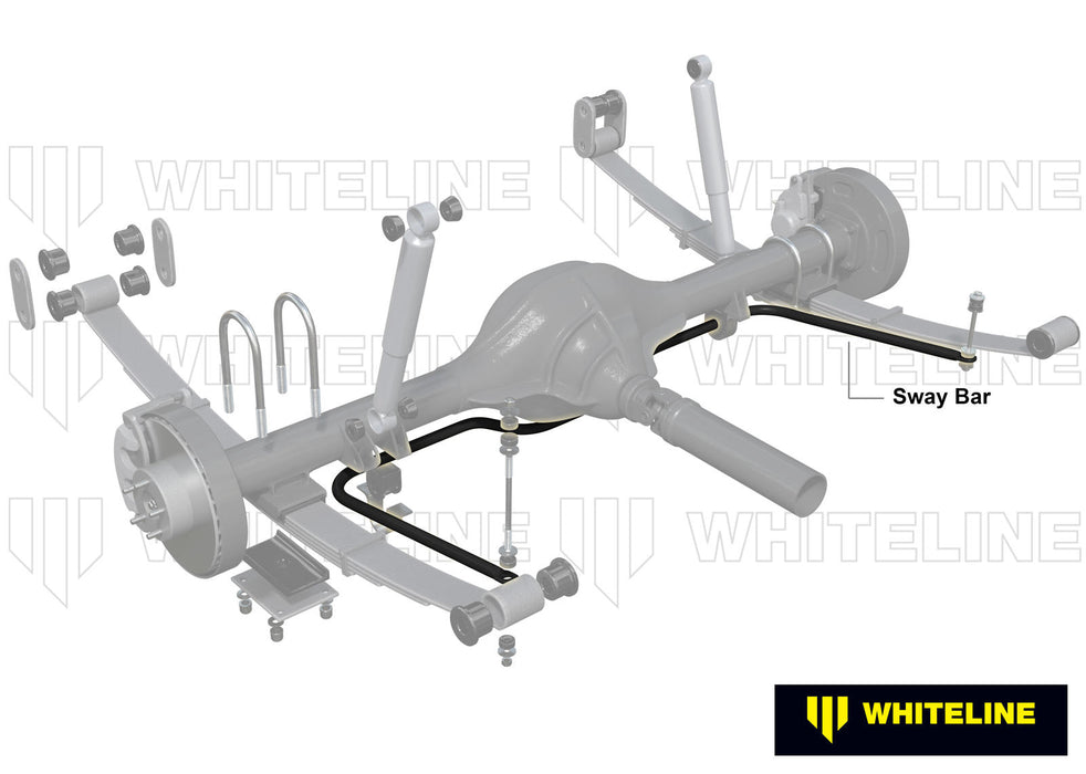 Fulcrum Suspensions Rear Sway Bar - 20mm Non Adjustable to Suit Mitsubishi Triton MQ, MR 4wd
