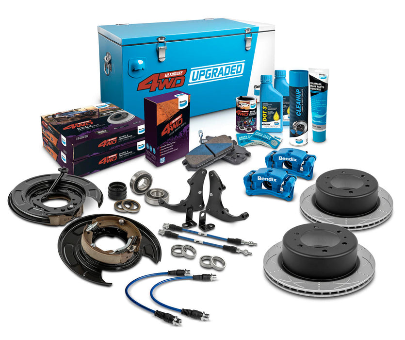 Fulcrum Suspensions Rear 0" 4WD Drum Upgrade Kit to suit Toyota Hilux KUN26 & GGN25 up to 07/2008 requires 15" wheels or larger, with VSC