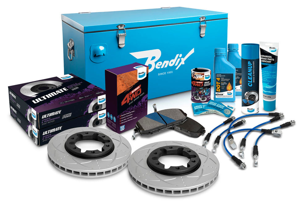 Fulcrum Suspensions Front 0" Brake Upgrade Kit to suit Nissan Patrol GU/Y61 1999-2006 4.5, 2.8TDCi & 4.2D 4x4 non ABS