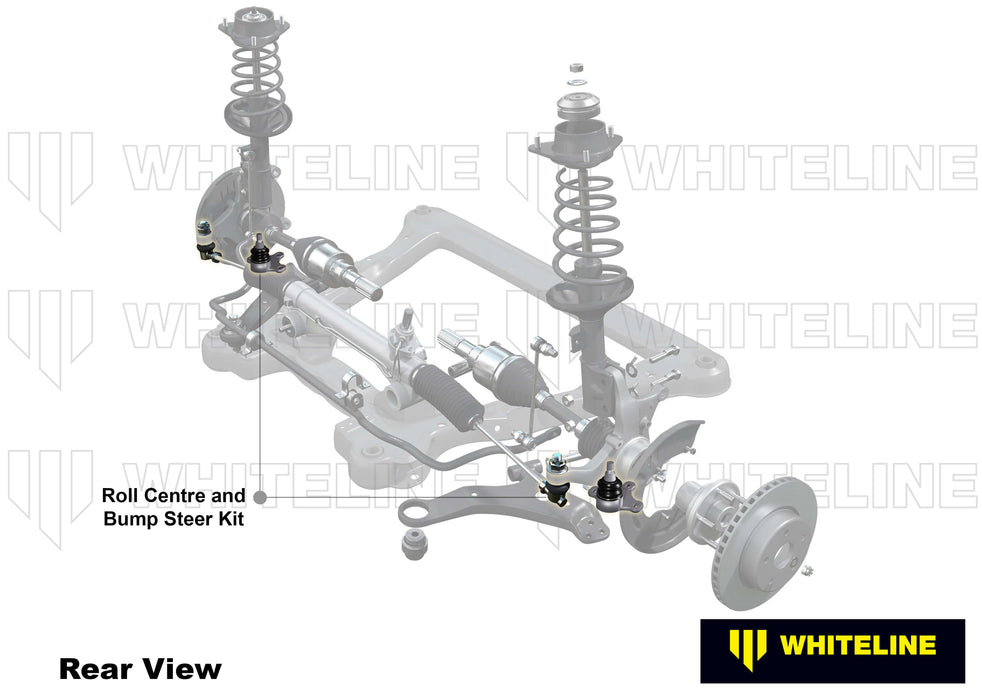 Fulcrum Suspensions Front Roll Centre/Bump Steer - Correction Service Kit to Suit Whiteline KCA313
