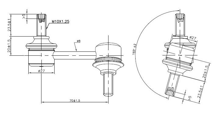 Fulcrum Suspensions Front Right Sway Bar Link to suit Honda Accord CL, CM
