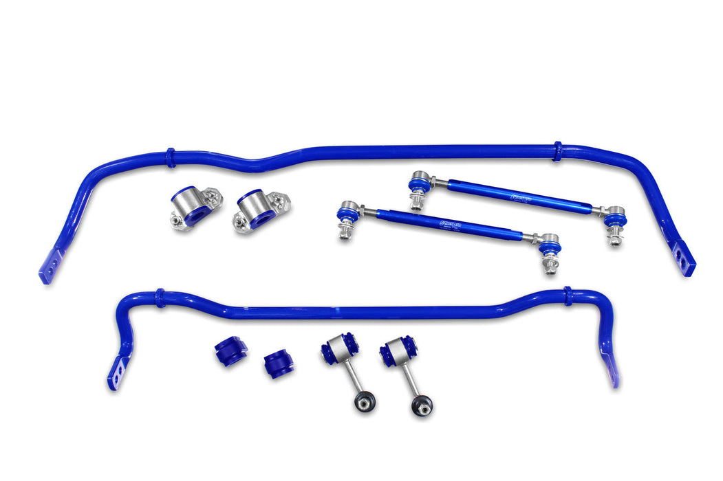 Fulcrum Suspensions 24mm and 22mm Front and Rear 2 Point Adjustable Performance Sway Bar Upgrade Kit to suit VAG