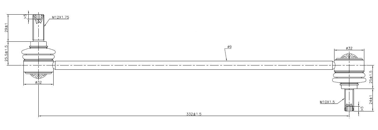 Fulcrum Suspensions Front Sway Bar Link to suit Volvo