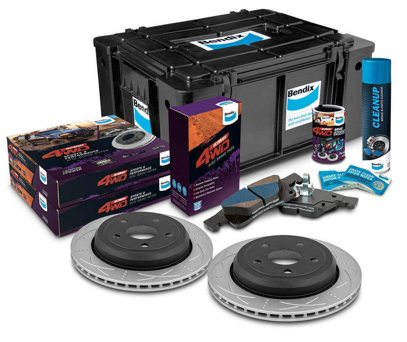 Fulcrum Suspensions Rear Brake Upgrade Kit to suit Jeep Grand Cherokee WK, WKII 2010-2018 with 330mm non-vented brake rotor & 17" wheels