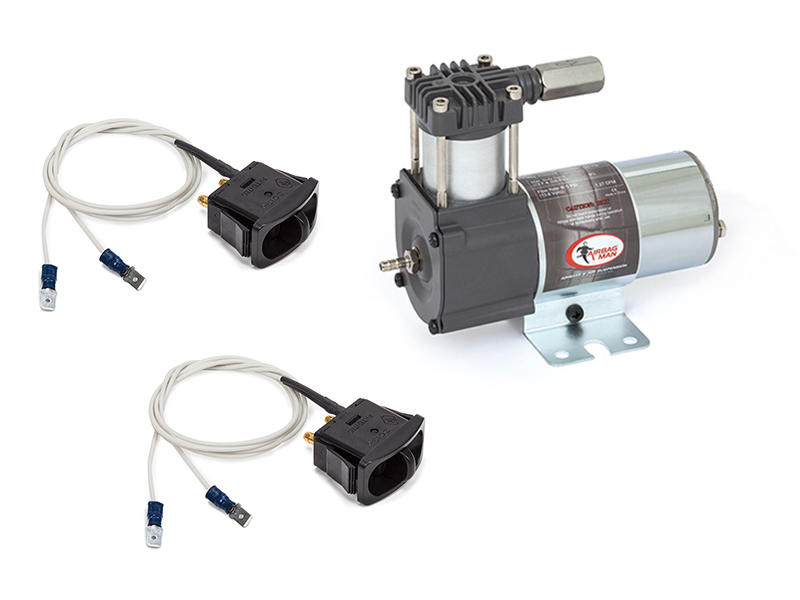 Fulcrum Suspensions Dual Electric Paddle Air Control Kit with Light Duty Compressor