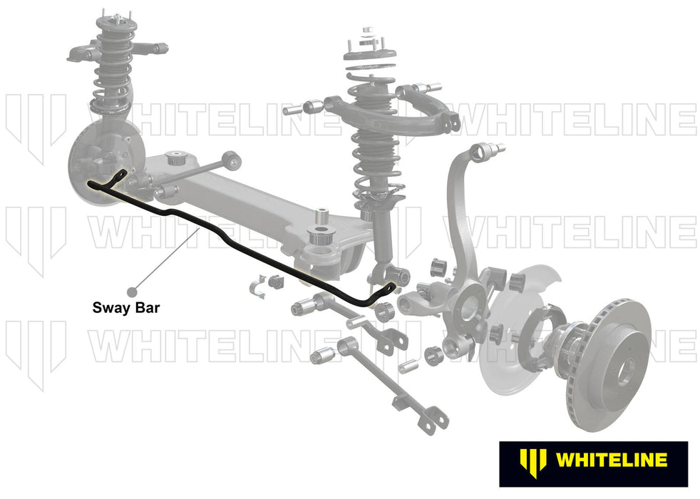 Fulcrum Suspensions Rear Sway Bar - 26mm 3 Point Adjustable to Suit Mitsubishi Galant HG, HH VR4 Awd