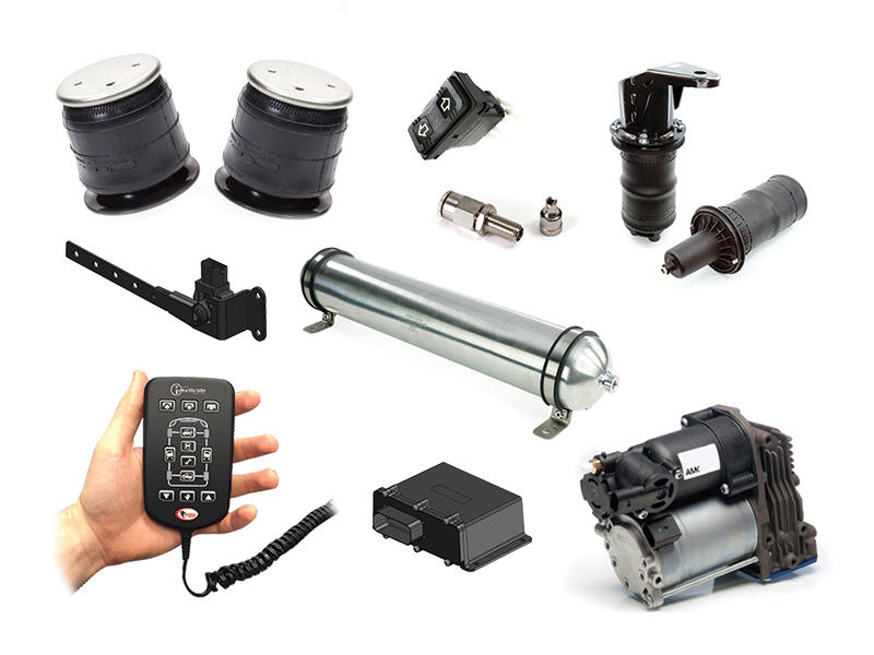 Fulcrum Suspensions Full Air Suspension Kit Metric Tubing to suit Land Rover Defender 110 & 130 90-16 - standard height