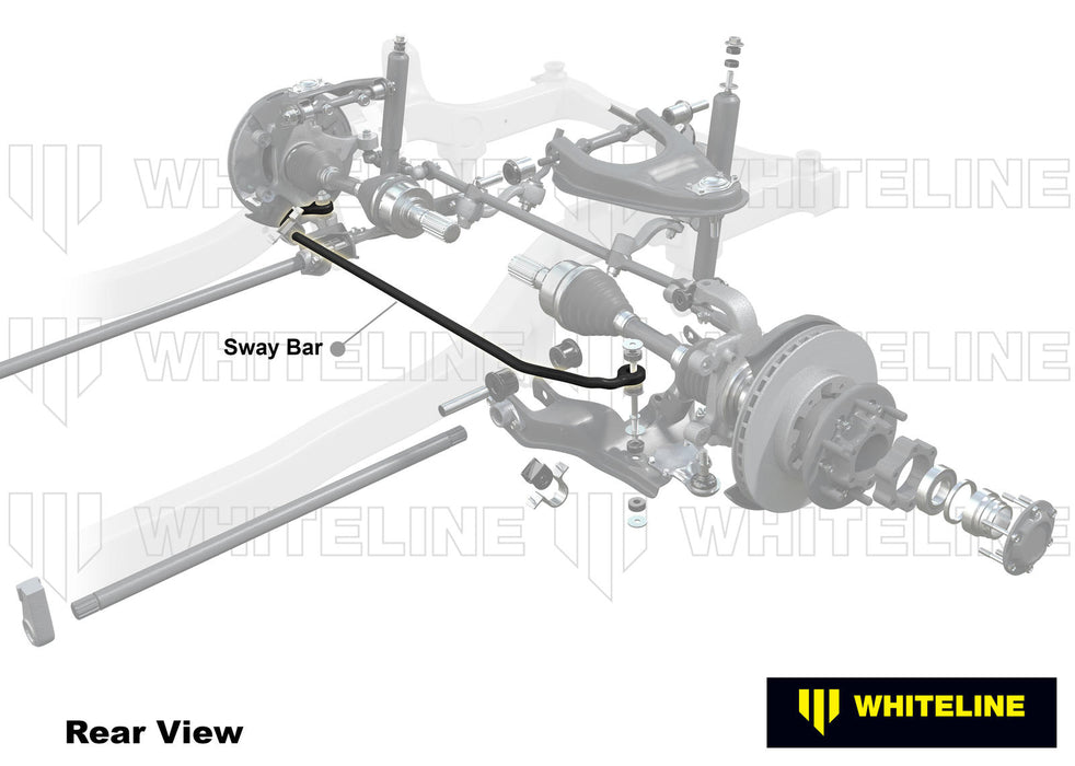 Fulcrum Suspensions Front Sway Bar - 30mm Non Adjustable to Suit Toyota Land Cruiser 100 Series IFS