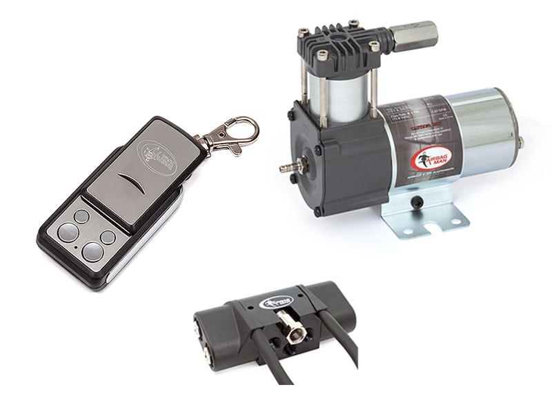 Fulcrum Suspensions Dual Wireless Air Control Kit with Light Duty Compressor