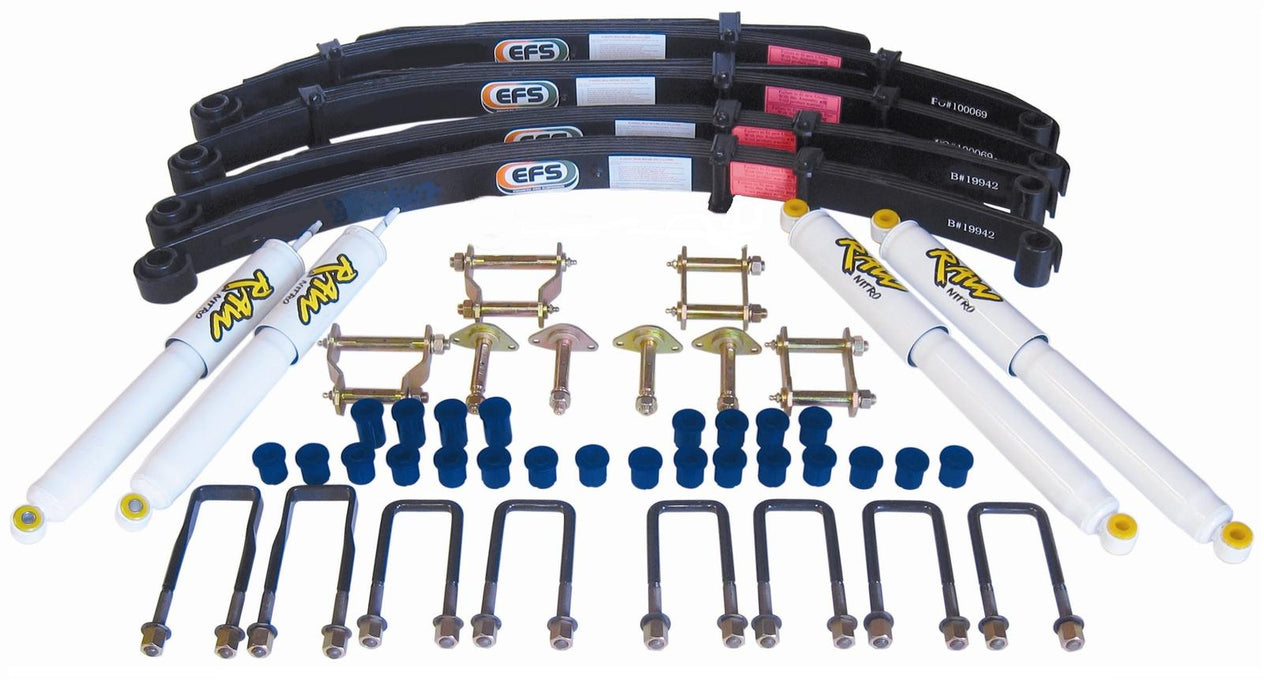 Fulcrum Suspensions 2 Inch 50mm RAW Nitro 4x4 Lift Kit to suit Toyota Landcruiser 60 Series from 11/1985-1990