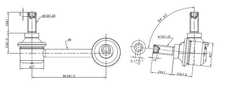 Fulcrum Suspensions Rear Left Sway Bar Link to suit Honda CR-V RE & RM