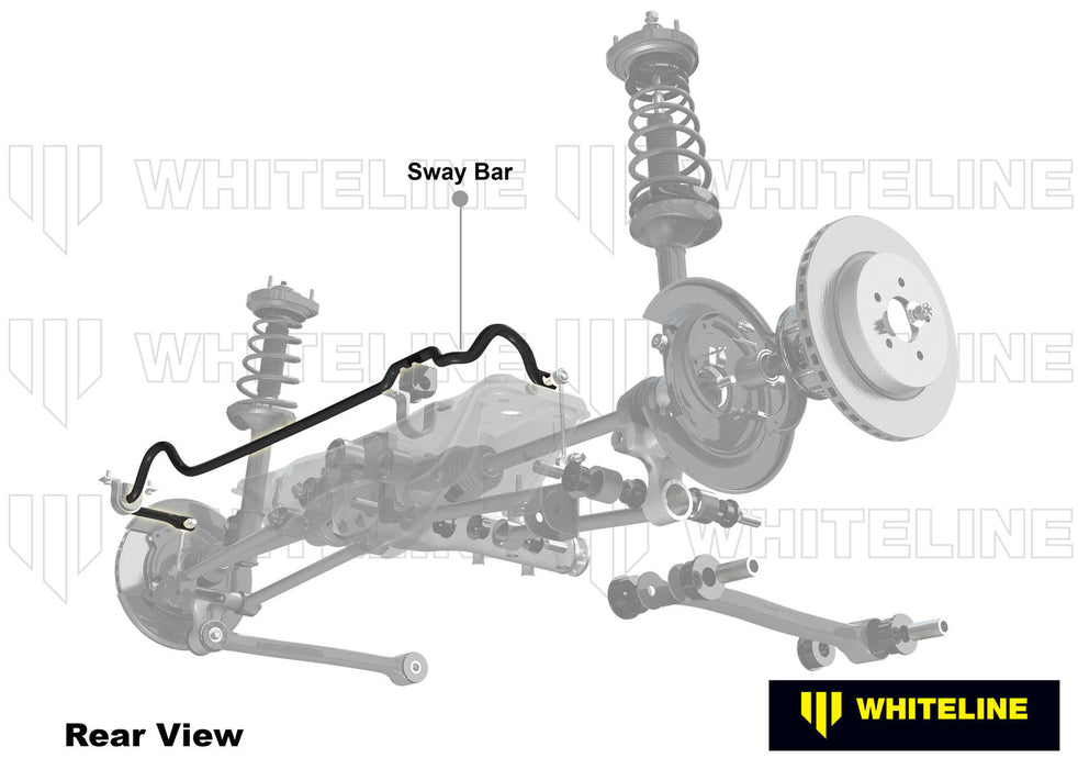 Fulcrum Suspensions Rear Sway Bar - 24mm 3 Point Adjustable to Suit Subaru Forester SF and Impreza GC incl WRX/STi