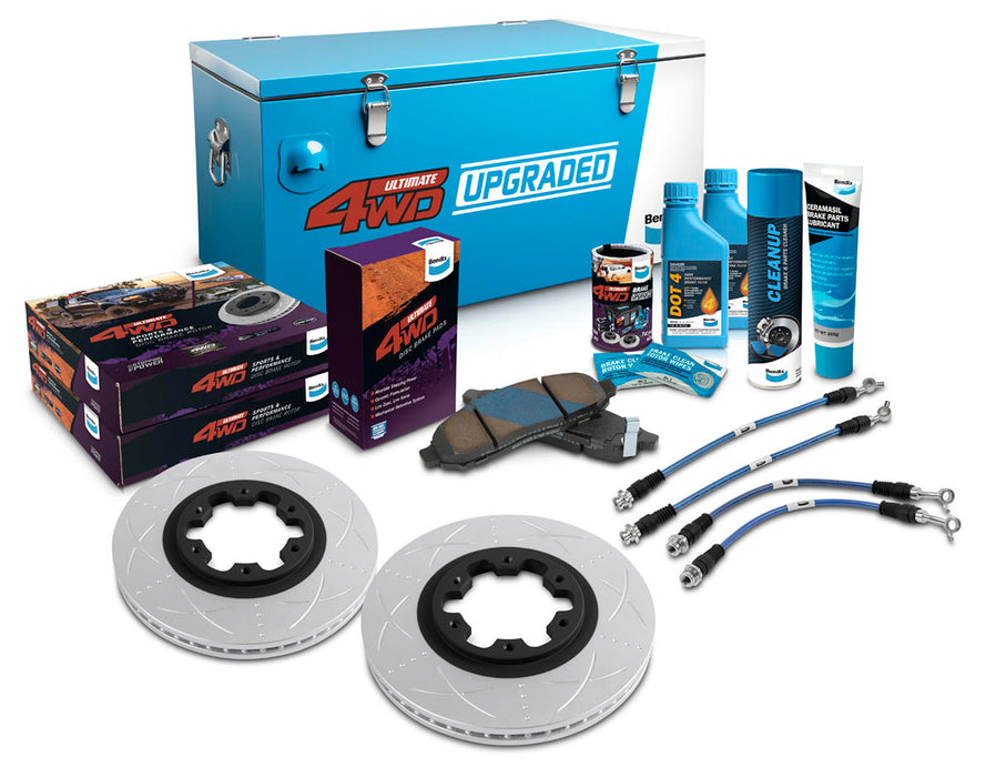 Fulcrum Suspensions Front 0-2" Brake Upgrade Kit to suit Nissan Pathfinder R51 2005-2013 with 296mm Rotor and 16" wheels