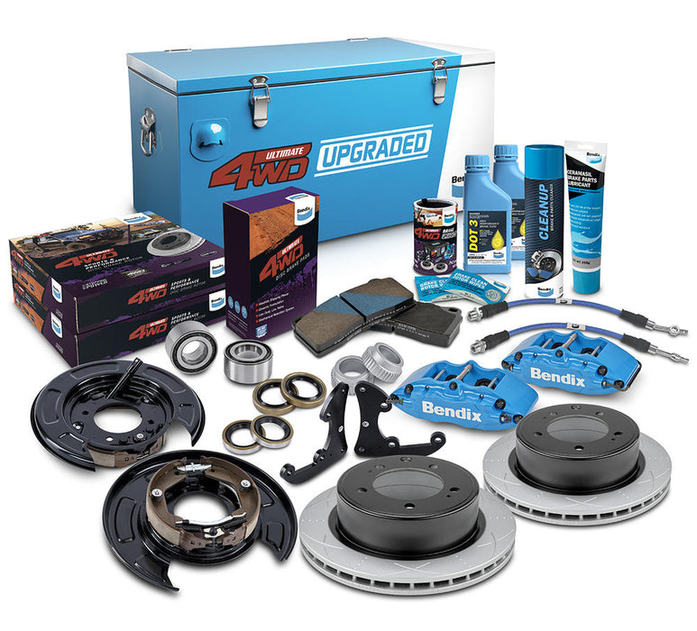 Fulcrum Suspensions Rear Big Brake Upgrade Kit to suit Toyota Land Cruiser 76, 78, 79 Series 2007-on with 17" Wheels or larger