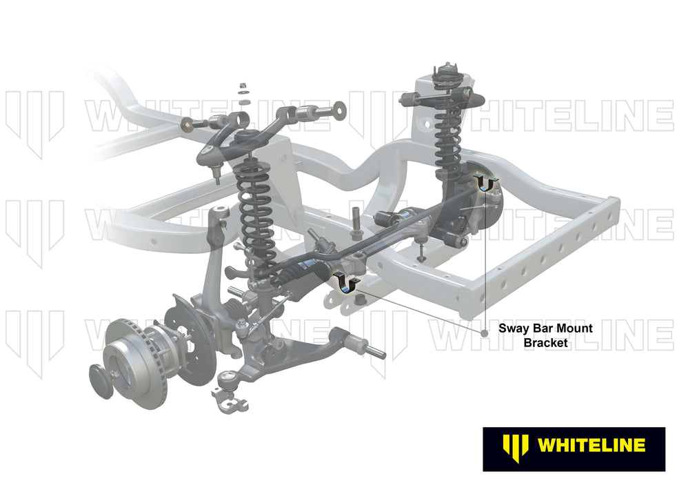 Fulcrum Suspensions Front Sway Bar Mount - Relocation Spacer Kit to Suit Toyota HiLux 2005-2015 and Foton Tunland P201 4wd