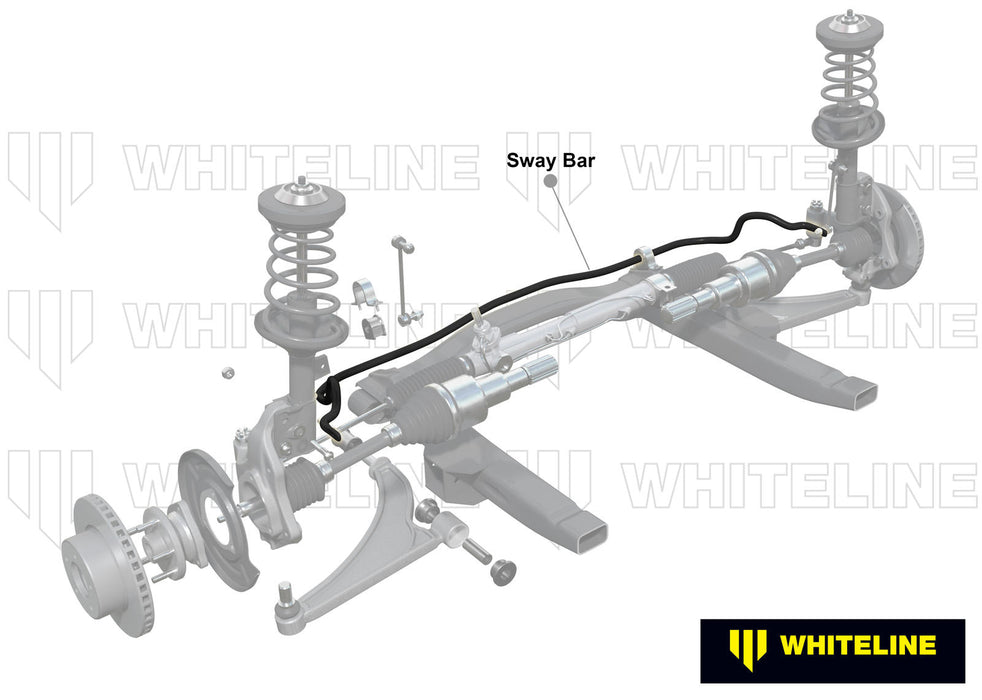 Whiteline Front Sway Bar - 26mm Non Adjustable to Suit Mitsubishi Lancer Evolution VII, VIII, IX
