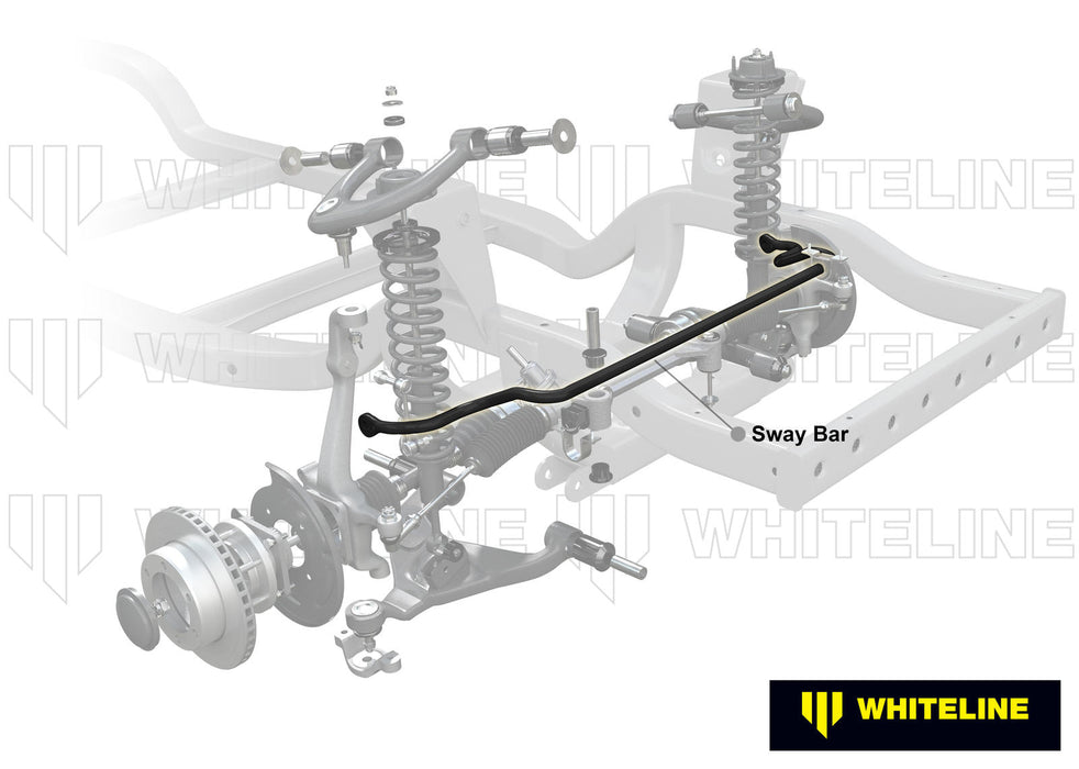 Fulcrum Suspensions Front Sway Bar - 35mm 2 Point Adjustable to Suit Ford Ranger, Everest and Mazda BT-50 2wd/4wd