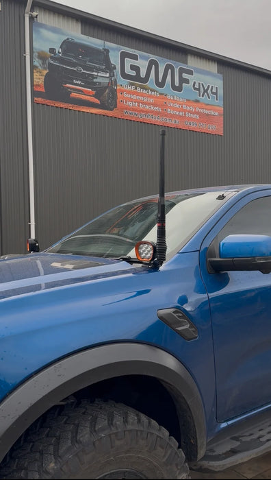 GMF Bonnet LED light brackets (pair) to suit Ford Next-Gen Ranger, Raptor, Everest 2022 Onwards