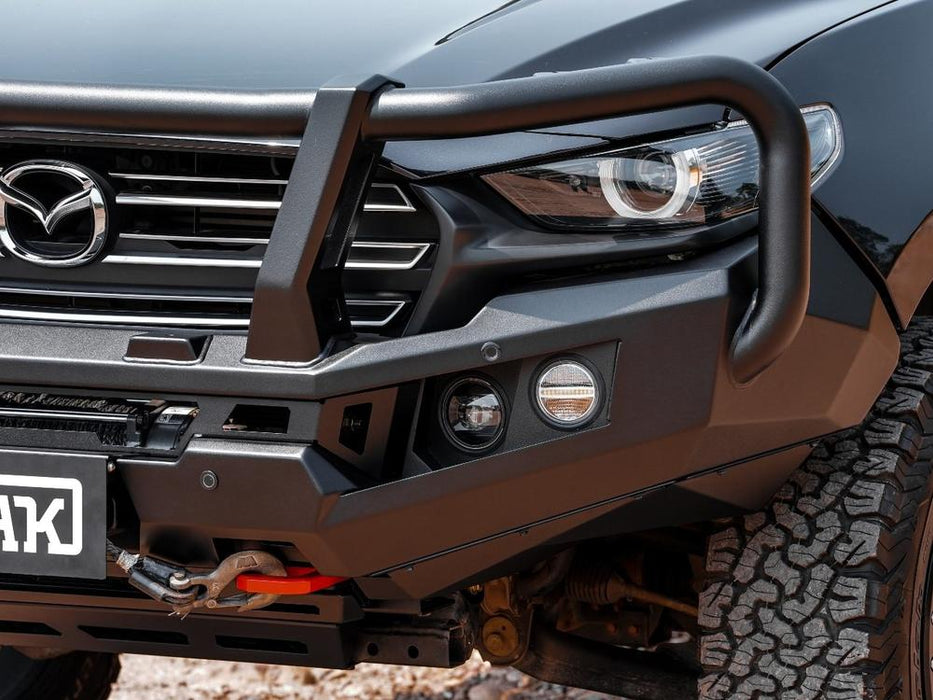Piak ADR Genesis Loop Bull Bar (Orange Recovery Points & Black Bash Plate) to suit Mazda BT-50 7/2020 to 12/2024