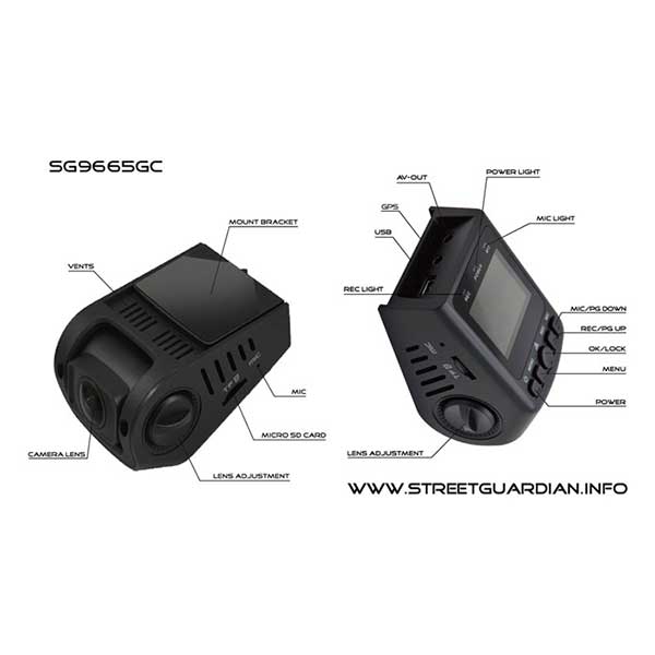 Street Guardian SG9665GC – 1 Channel Full HD 1080P Car Camera