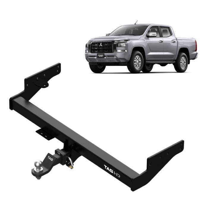 Tag Heavy Duty Towbar & Direct Fit Wiring for Mitsubishi Triton MV Without Rear Bumper Step (2024 - On)