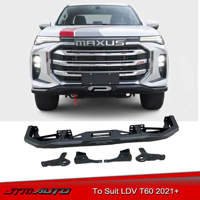 Heavy Duty Deluxe Bull bar Winch compatible to suit LDV T60 T-60 2021+