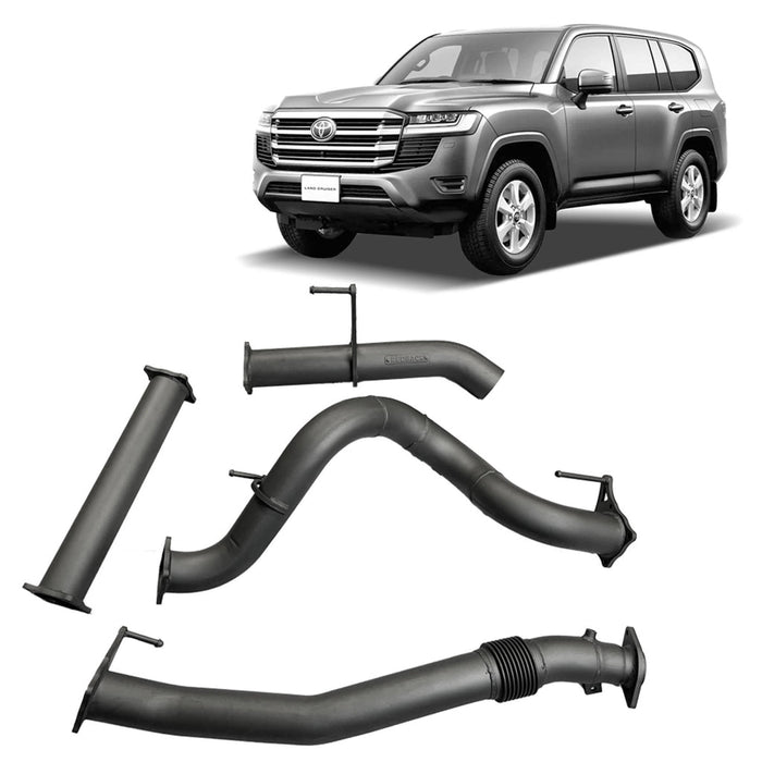 3.5" DPF Back Exhaust for Toyota Landcruiser 300 Series Wagon / SUV with Muffler