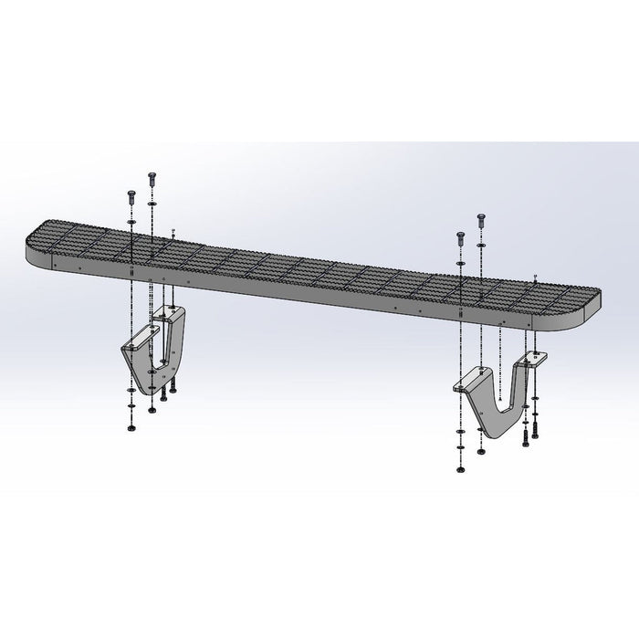 TAG Galvanised Rear Step for Hyundai ILoad (02/2008 - 06/2021)