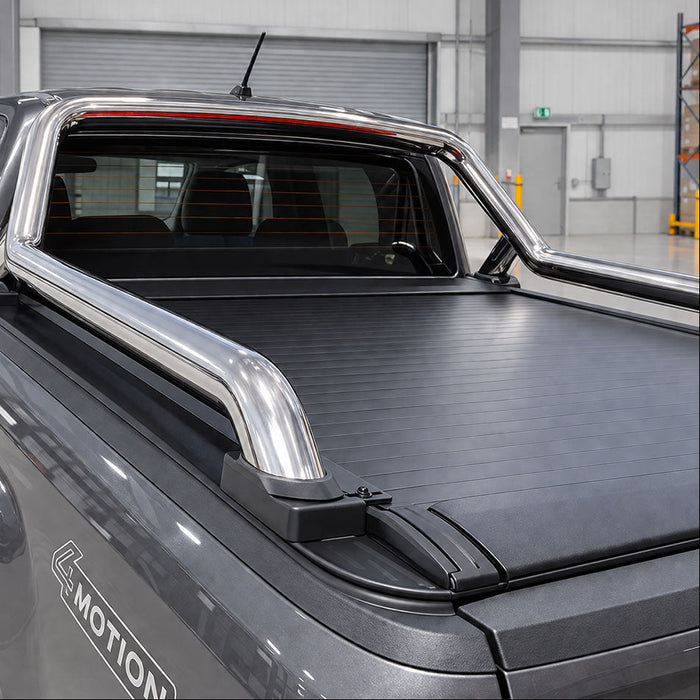 4x Heavy-Duty Factory Sports Bar Adaptor Brackets for Roller Shutter Covers to suit Volkswagen Next-Gen Amarok 2023+