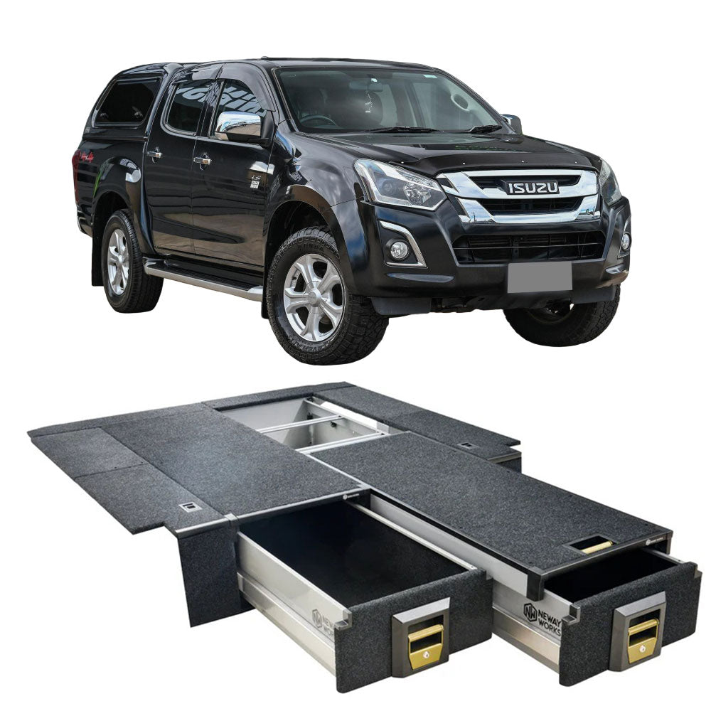 Drawer system with floor-kit to suit ISUZU D-max Dmax 2012-2020 — JTM ...