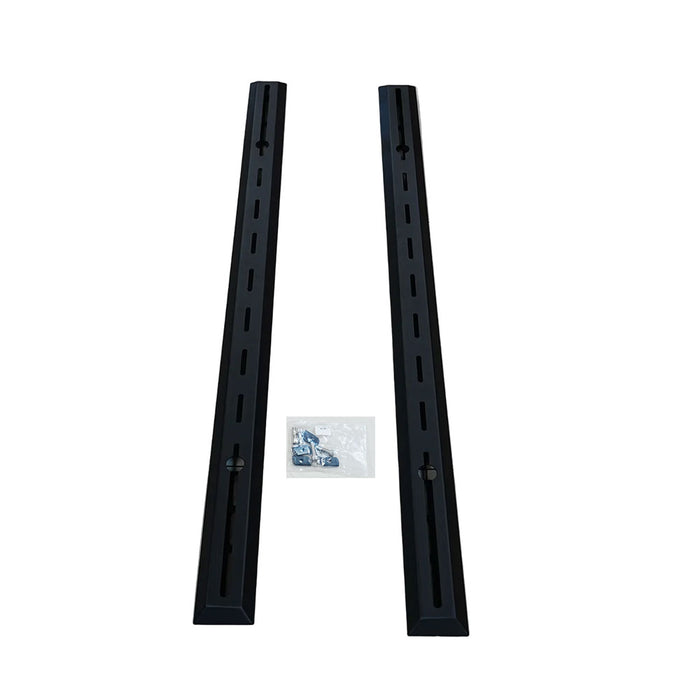 Black Powder Coated Heavy Duty Steel Roof Racks Crossbars For Canopy with Rails