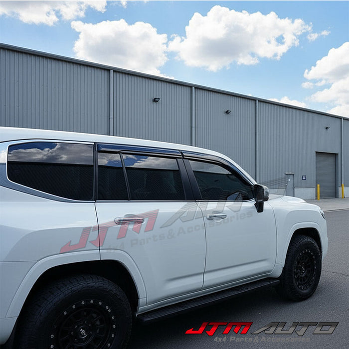 Bonnet Protector Guard + Weather Shields Visors to suit Toyota LC300 Landcruiser