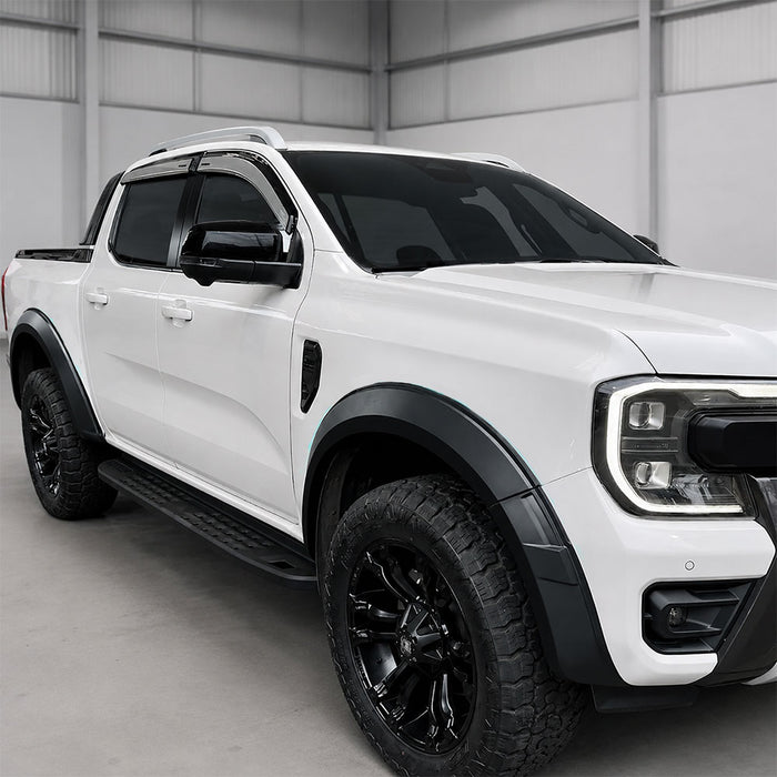 4 inch Slim Fender Flares (Without Sensor Holes) Black Guard to suit Ford Ranger Next Gen Wildtrak 2022+